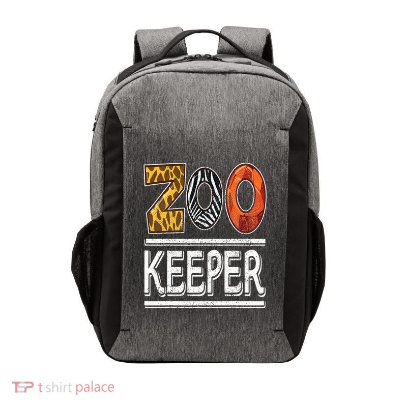 Zookeeper Safari Costume Adult Animal Print Zoo Keeper Vector Backpack