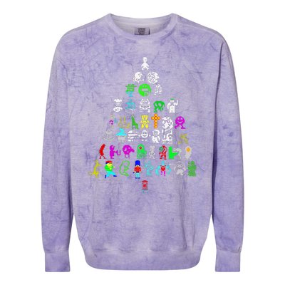 Zx Speccy Christmas Spectrum 8bit Tree Xmas Colorblast Crewneck Sweatshirt