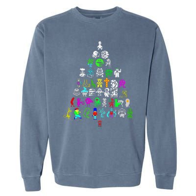 Zx Speccy Christmas Spectrum 8bit Tree Xmas Garment-Dyed Sweatshirt