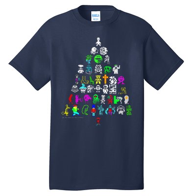 Zx Speccy Christmas Spectrum 8bit Tree Xmas Tall T-Shirt