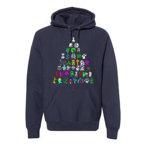 Zx Speccy Christmas Spectrum 8bit Tree Xmas Premium Hoodie