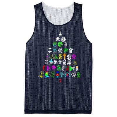 Zx Speccy Christmas Spectrum 8bit Tree Xmas Mesh Reversible Basketball Jersey Tank