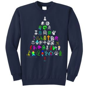 Zx Speccy Christmas Spectrum 8bit Tree Xmas Tall Sweatshirt