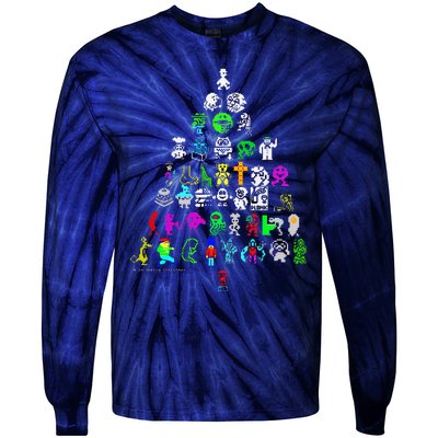 Zx Speccy Christmas Spectrum 8bit Tree Xmas Tie-Dye Long Sleeve Shirt