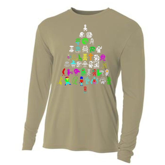 Zx Speccy Christmas Spectrum 8bit Tree Xmas Cooling Performance Long Sleeve Crew