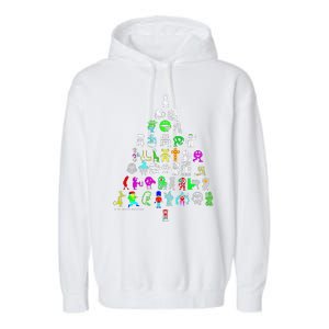 Zx Speccy Christmas Spectrum 8bit Tree Xmas Garment-Dyed Fleece Hoodie