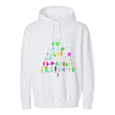 Zx Speccy Christmas Spectrum 8bit Tree Xmas Garment-Dyed Fleece Hoodie