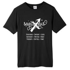 Zodiac Sagittarius Characteristics Gift Tall Fusion ChromaSoft Performance T-Shirt