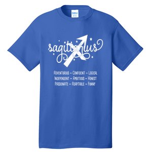 Zodiac Sagittarius Characteristics Gift Tall T-Shirt