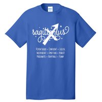 Zodiac Sagittarius Characteristics Gift Tall T-Shirt