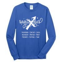 Zodiac Sagittarius Characteristics Gift Tall Long Sleeve T-Shirt