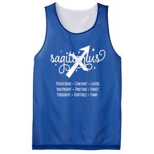 Zodiac Sagittarius Characteristics Gift Mesh Reversible Basketball Jersey Tank