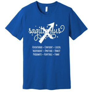 Zodiac Sagittarius Characteristics Gift Premium T-Shirt