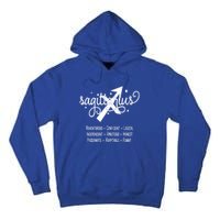 Zodiac Sagittarius Characteristics Gift Tall Hoodie