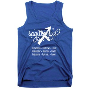 Zodiac Sagittarius Characteristics Gift Tank Top