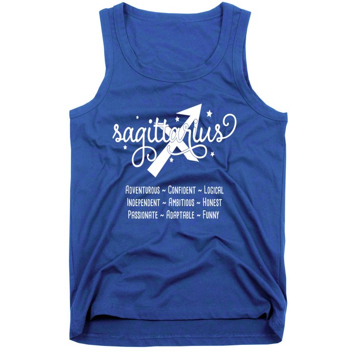 Zodiac Sagittarius Characteristics Gift Tank Top