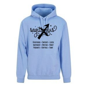 Zodiac Sagittarius Characteristics Gift Unisex Surf Hoodie