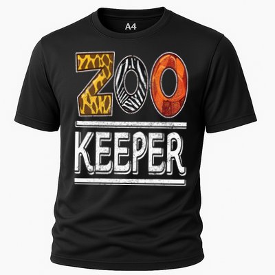 Zookeeper Safari Costume Adult Animal Print Zoo Keeper Cooling Performance Crew T-Shirt