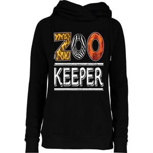 Zookeeper Safari Costume Adult Animal Print Zoo Keeper Womens Funnel Neck Pullover Hood