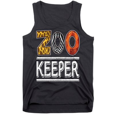 Zookeeper Safari Costume Adult Animal Print Zoo Keeper Tank Top