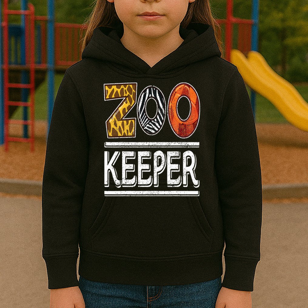 Zookeeper Safari Costume Adult Animal Print Zoo Keeper Kids Hoodie