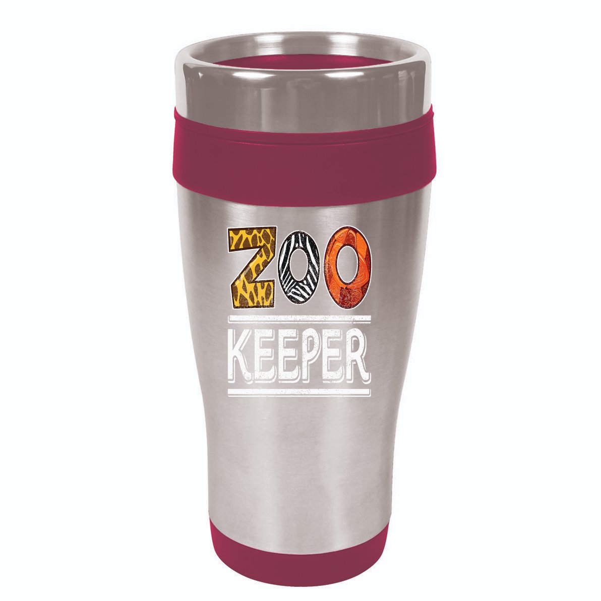 Zookeeper Safari Costume Adult Animal Print Zoo Keeper 16oz Travel Tumbler