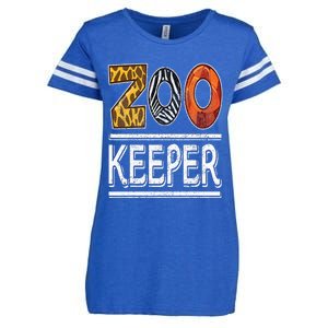 Zookeeper Safari Costume Adult Animal Print Zoo Keeper Enza Ladies Jersey Football T-Shirt