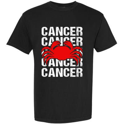 Zodiac Sign Cancer Crab Zodiac Gift Garment-Dyed Heavyweight T-Shirt