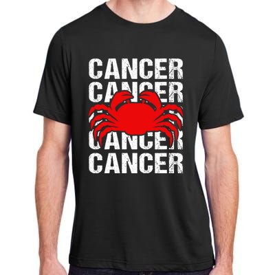 Zodiac Sign Cancer Crab Zodiac Gift Adult ChromaSoft Performance T-Shirt