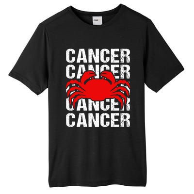 Zodiac Sign Cancer Crab Zodiac Gift Tall Fusion ChromaSoft Performance T-Shirt