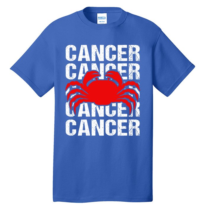 Zodiac Sign Cancer Crab Zodiac Gift Tall T-Shirt