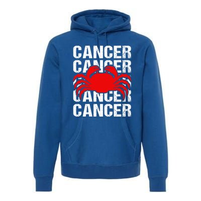 Zodiac Sign Cancer Crab Zodiac Gift Premium Hoodie