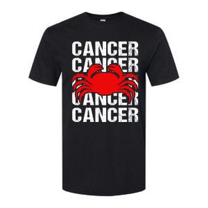 Zodiac Sign Cancer Crab Zodiac Gift Softstyle CVC T-Shirt