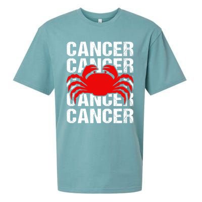 Zodiac Sign Cancer Crab Zodiac Gift Sueded Cloud Jersey T-Shirt