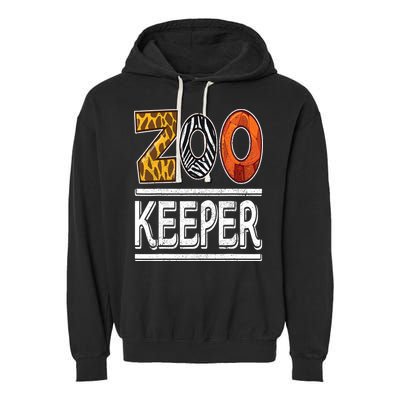 Zookeeper Safari Costume Adult Kids Animal Print Zoo Keeper Garment-Dyed Fleece Hoodie