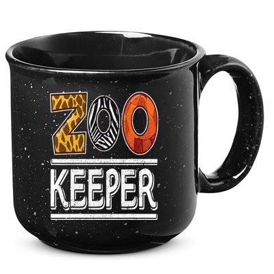 Zookeeper Safari Costume Adult Kids Animal Print Zoo Keeper 15oz Campfire Ceramic Mug