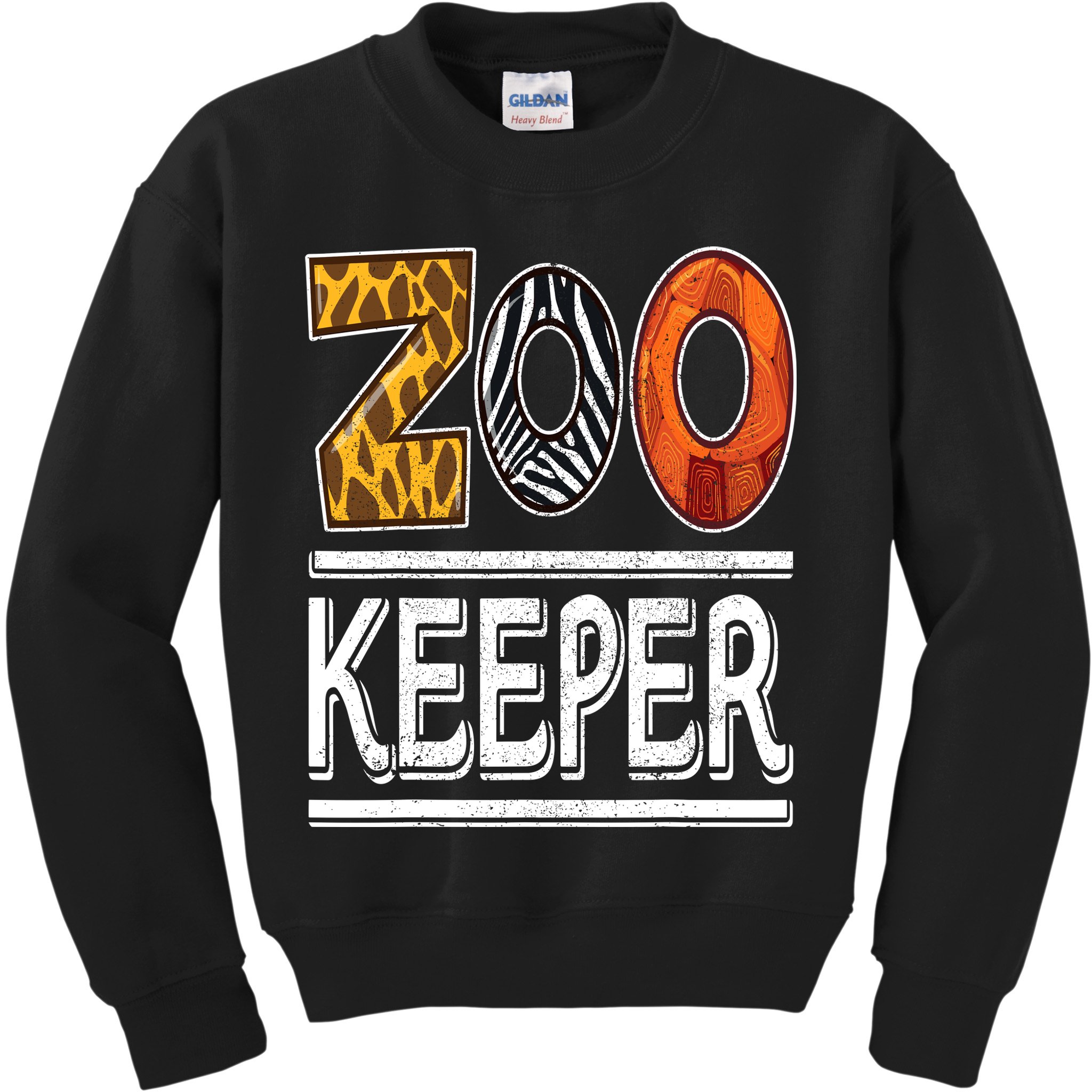 Zookeeper Safari Costume Adult Kids Animal Print Zoo Keeper Kids Sweatshirt