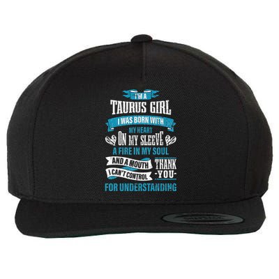 Zodiac Sign Funny I’m A Taurus Wool Snapback Cap