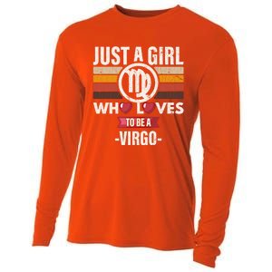 Zodiac Sign Funny Who Loves To Be A Virgo Graphic Gift Cooling Performance Long Sleeve Crew