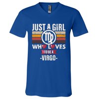 Zodiac Sign Funny Who Loves To Be A Virgo Graphic Gift V-Neck T-Shirt