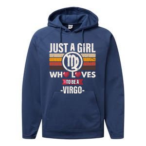 Zodiac Sign Funny Who Loves To Be A Virgo Graphic Gift Performance Fleece Hoodie