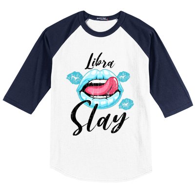 Zodiac Sign Funny Libra Slay Graphic Cute Gift Baseball Sleeve Shirt