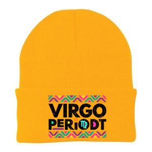 Zodiac Sign Funny Virgo Periodt Graphic Great Gift Knit Cap Winter Beanie