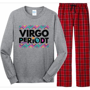 Zodiac Sign Funny Virgo Periodt Graphic Great Gift Long Sleeve Pajama Set