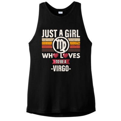 Zodiac Sign Funny Who Loves To Be A Virgo Graphic Cute Gift Ladies PosiCharge Tri-Blend Wicking Tank