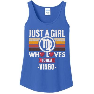 Zodiac Sign Funny Who Loves To Be A Virgo Graphic Cute Gift Ladies Essential Tank