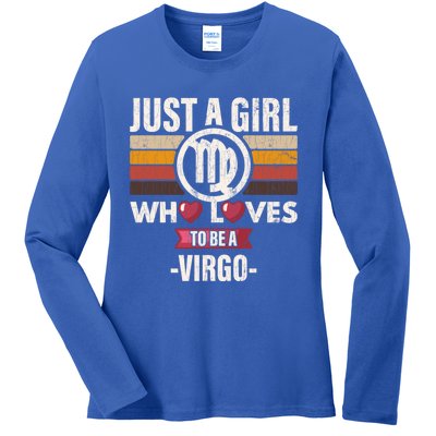 Zodiac Sign Funny Who Loves To Be A Virgo Graphic Cute Gift Ladies Long Sleeve Shirt