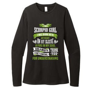 Zodiac Sign Funny I’m A Scorpio Graphic Cute Gift Womens CVC Long Sleeve Shirt