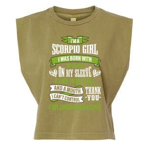 Zodiac Sign Funny I’m A Scorpio Graphic Cute Gift Garment-Dyed Women's Muscle Tee