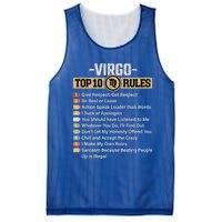 Zodiac Sign Funny Top 10 Rules Of Virgo Graphic Gift Mesh Reversible Basketball Jersey Tank